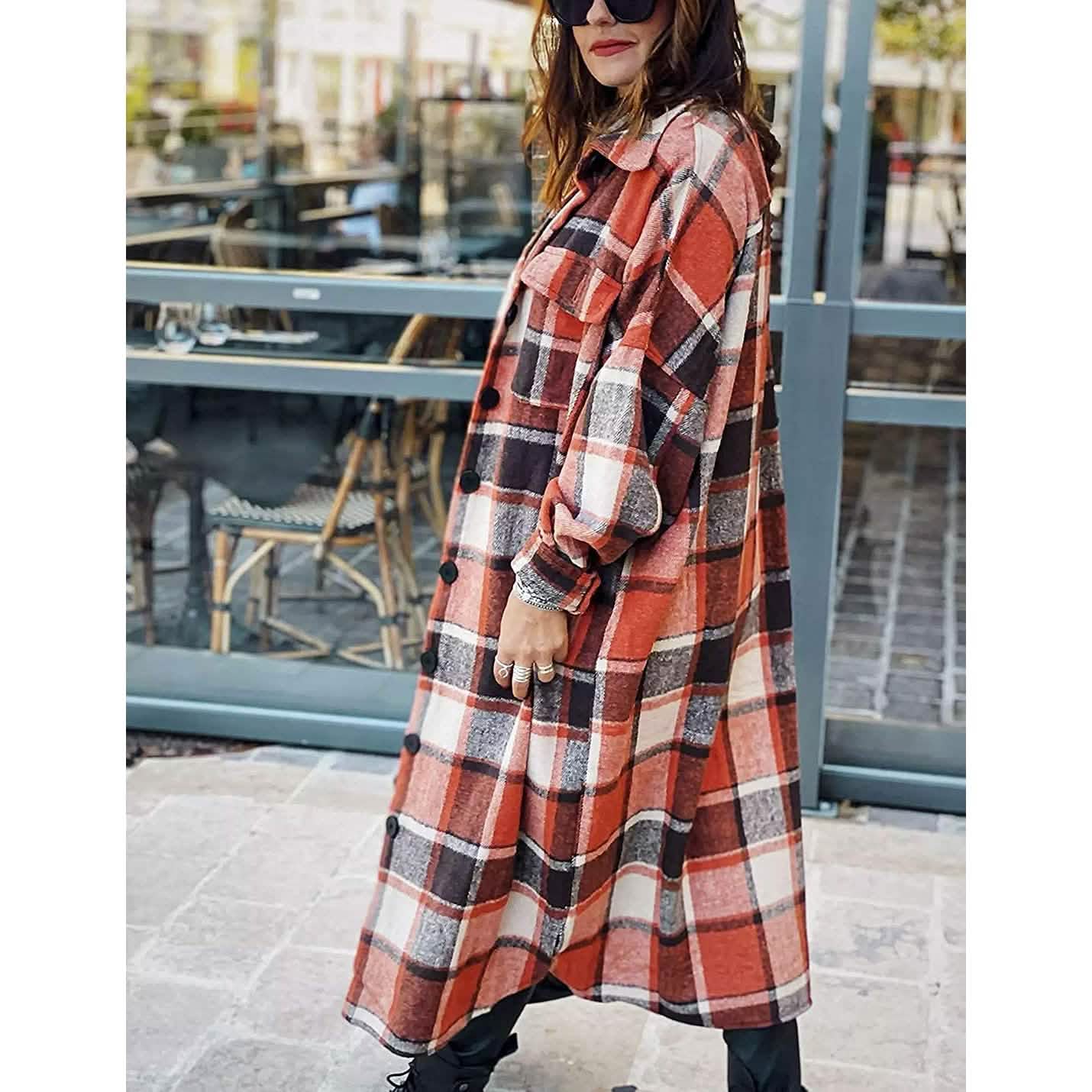 Damen-Loungewear mit Revers, Knopfleiste und langen Ärmeln