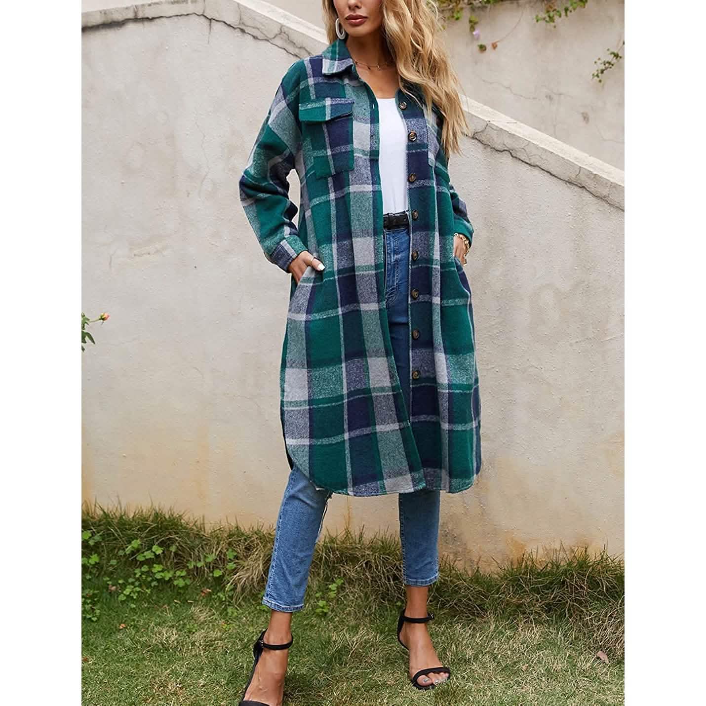 Damen-Loungewear mit Revers, Knopfleiste und langen Ärmeln