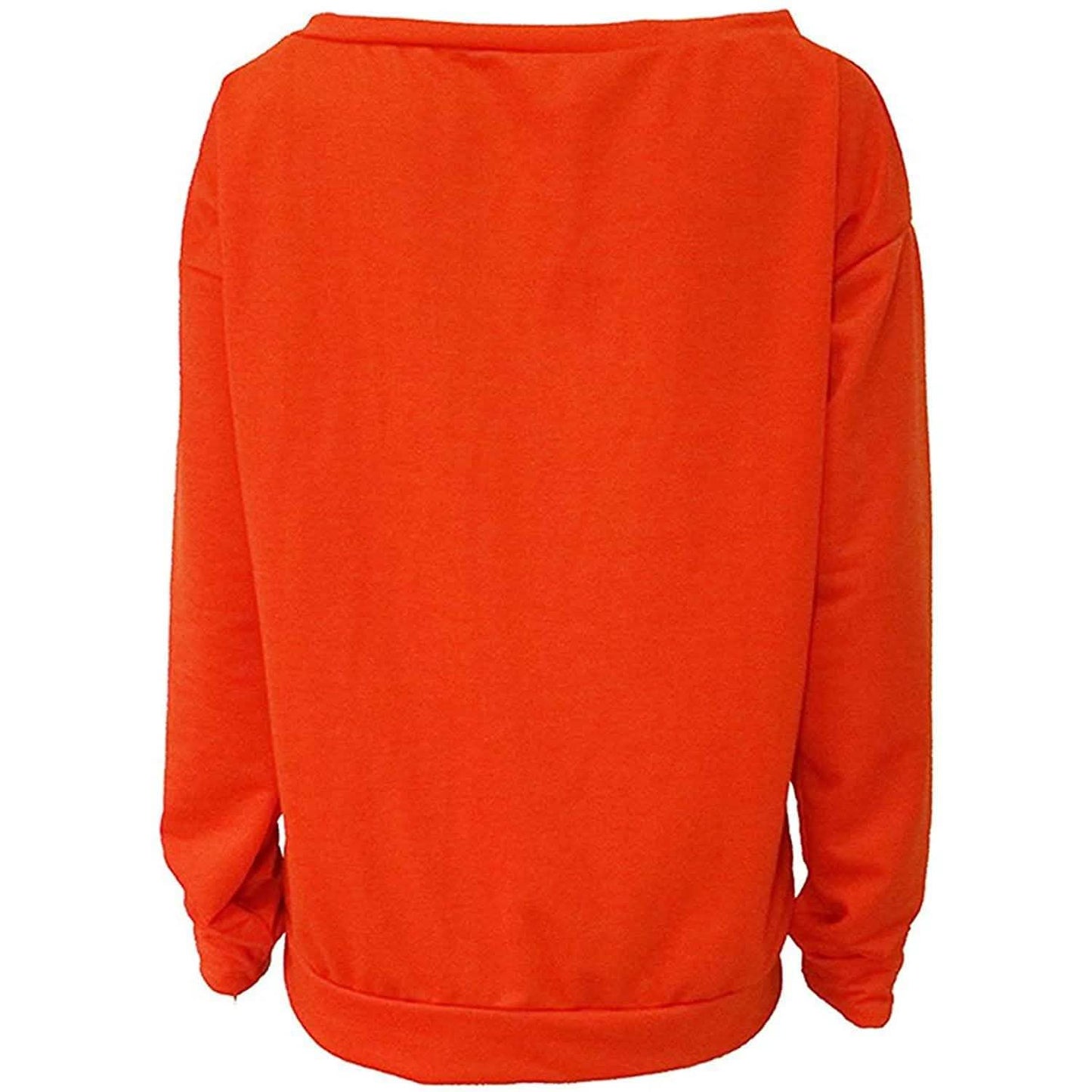 Damen Liebesbrief bedrucktes schulterfreies Pullover Sweatshirt lockere Oberteile Hemden