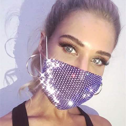 Damen Netz Sonnen-Diamant-Maske