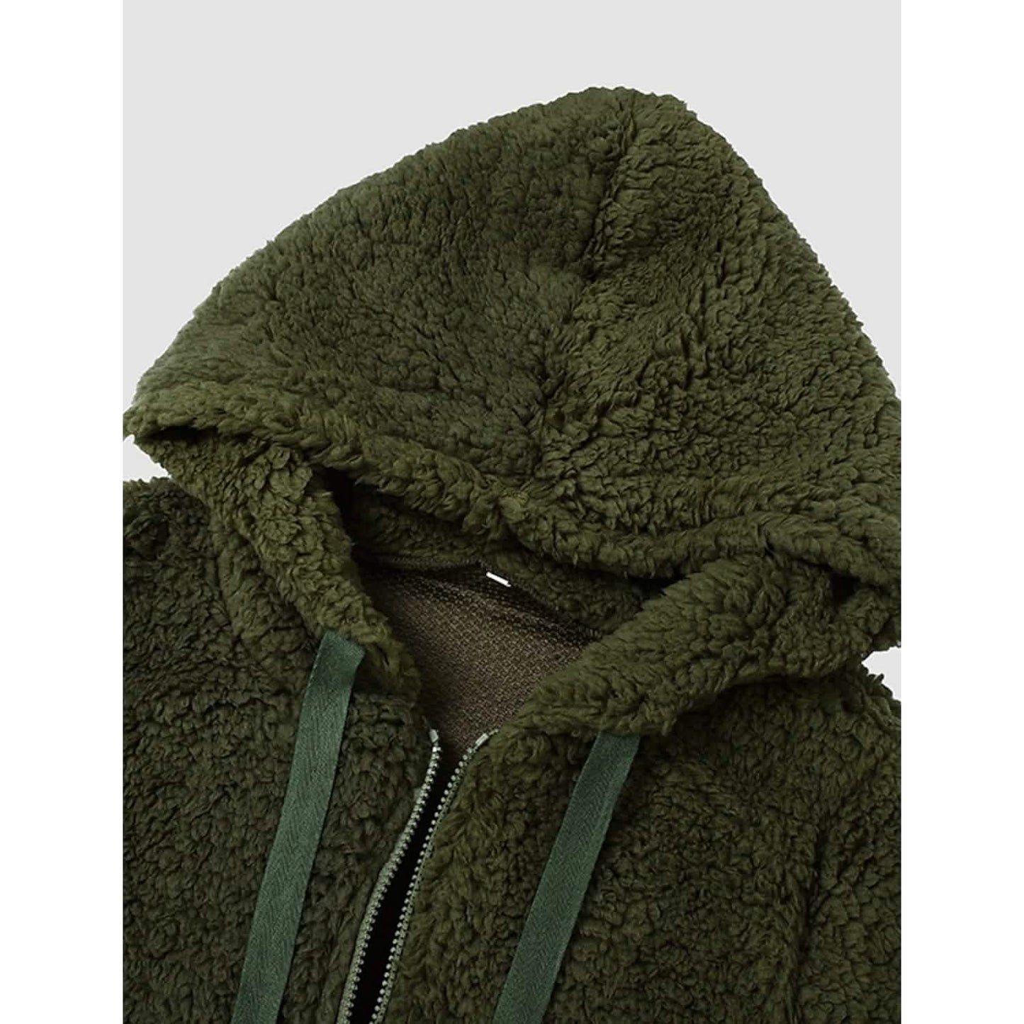Damen Hoodie-Mantel in großen Größen, Langarm