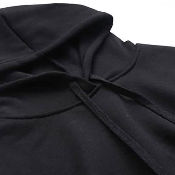 Damen Pullover Fleece Kapuzenpulli mit überschnittenen Schultern und Streifen