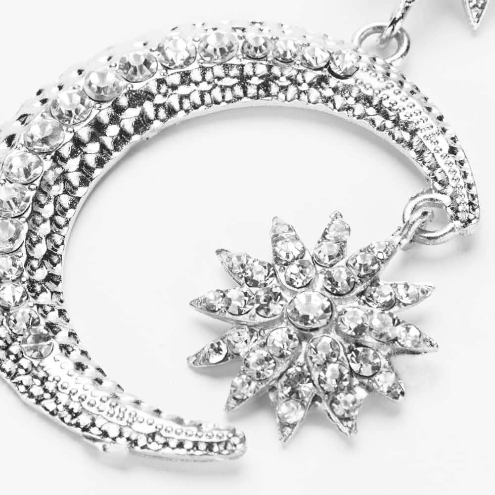 Damen-Ohrringe, Strass, Punk-Stil