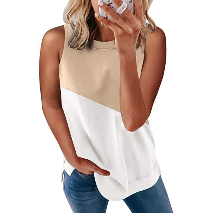 Damen-Tanktop mit U-Boot-Ausschnitt
