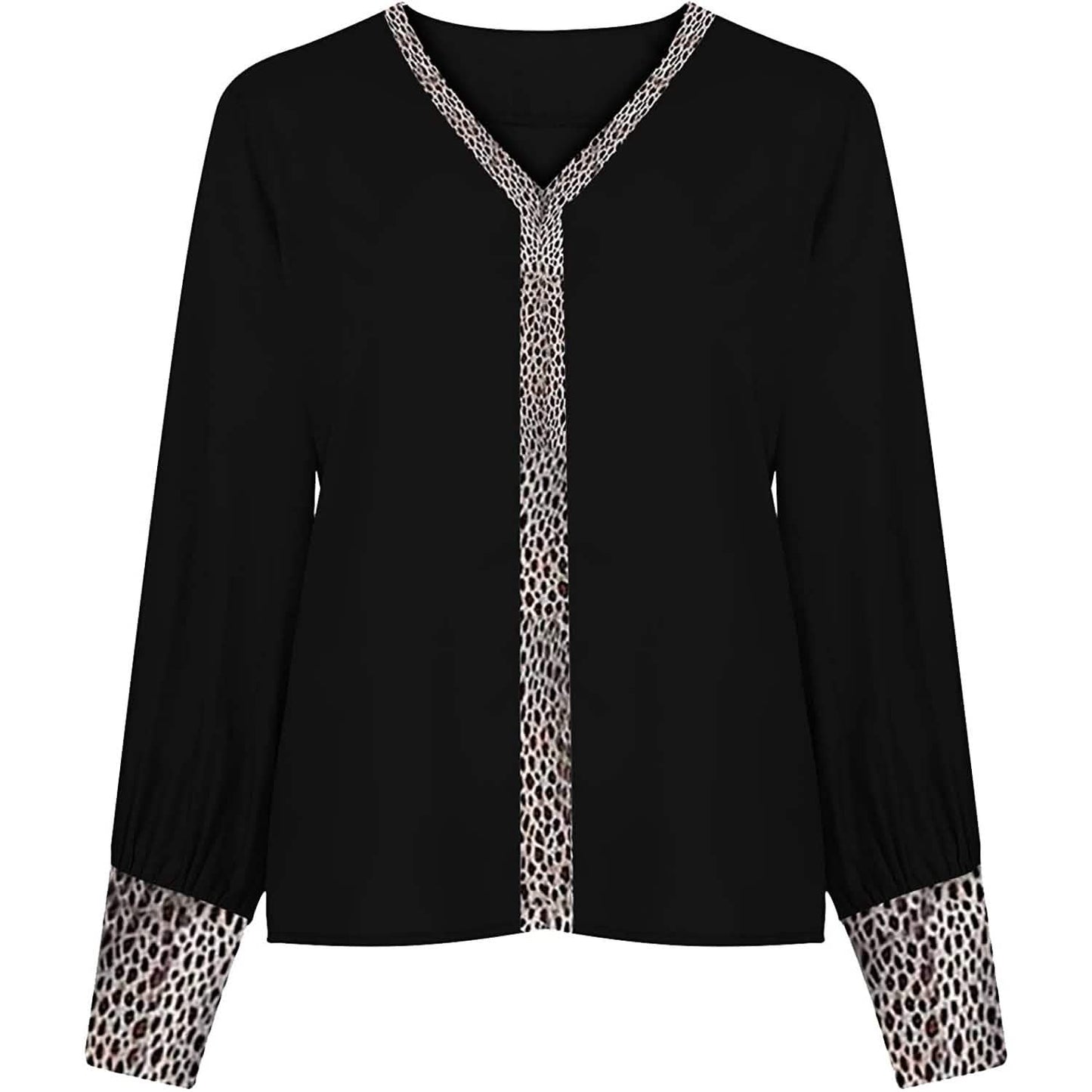 Damen sexy Leoparden-Print-Shirt