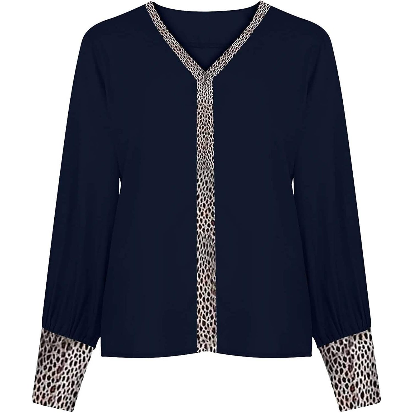 Damen sexy Leoparden-Print-Shirt