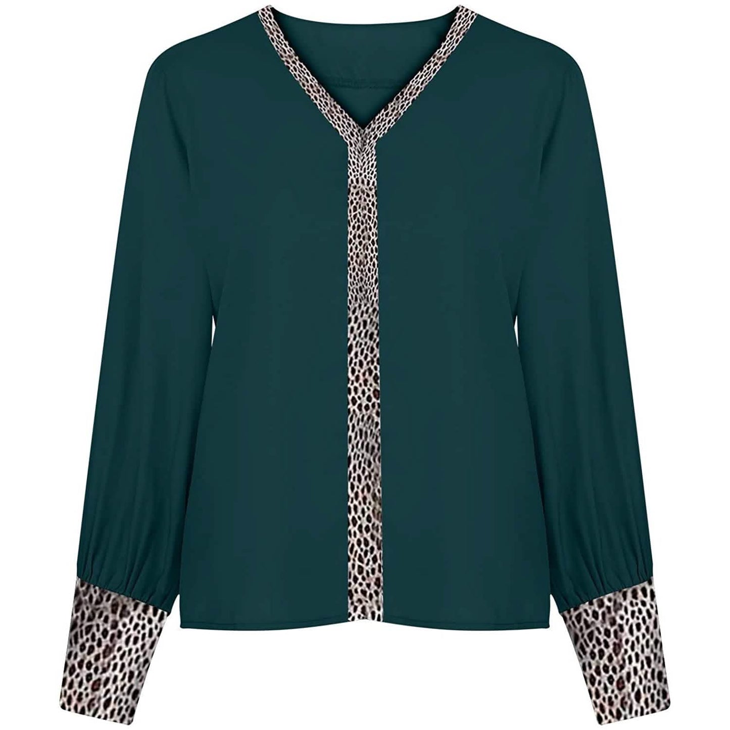 Damen sexy Leoparden-Print-Shirt