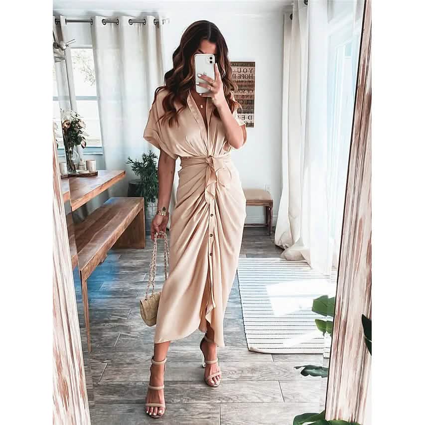 Damenhemd, Maxi-Kleid
