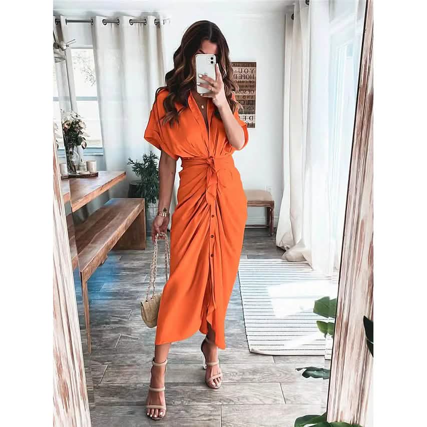 Damenhemd, Maxi-Kleid