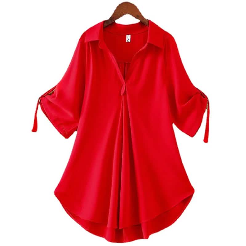 Damen-Shirt unifarbenes Oberteil