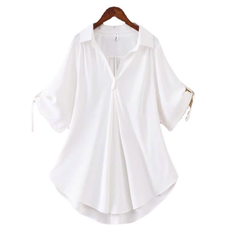 Damen-Shirt unifarbenes Oberteil
