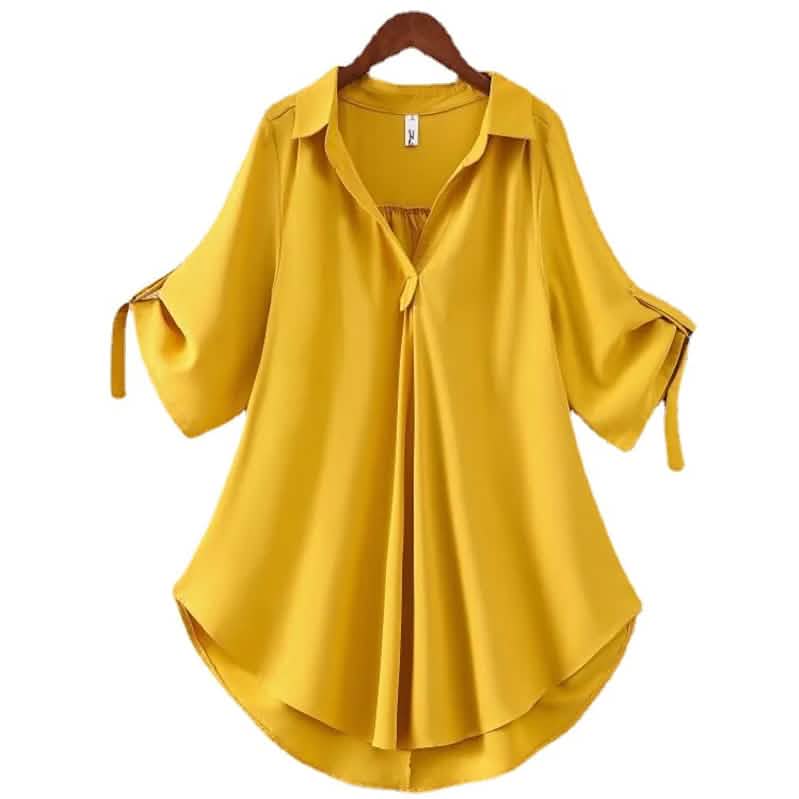 Damen-Shirt unifarbenes Oberteil