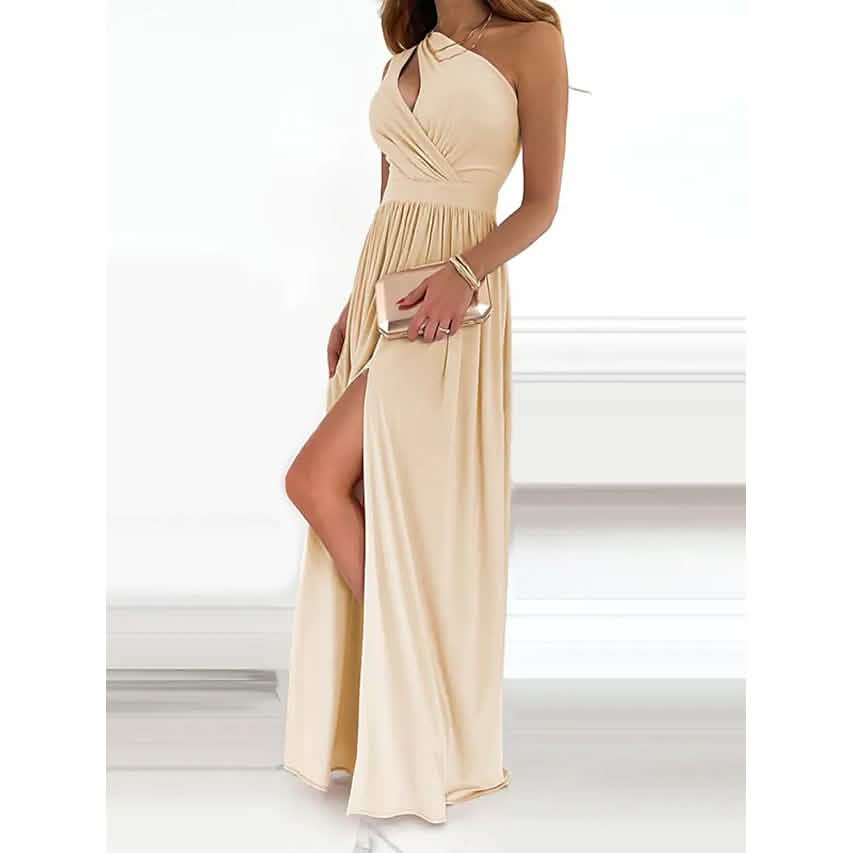 Ärmelloses One-Shoulder-Abendkleid für Damen