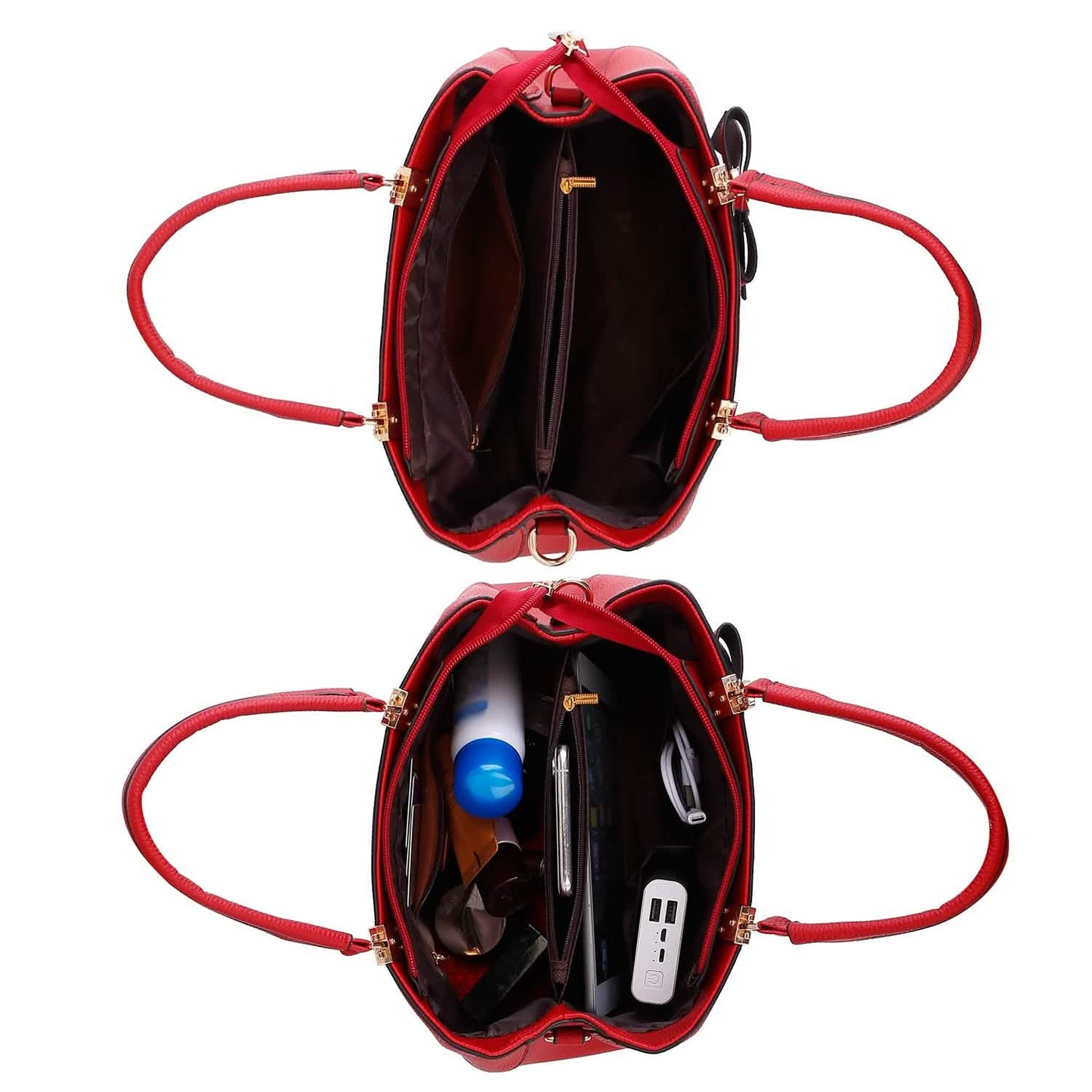 Damen Handtasche aus weichem Leder, Shopper, Umhängetasche, Crossbody-Tasche