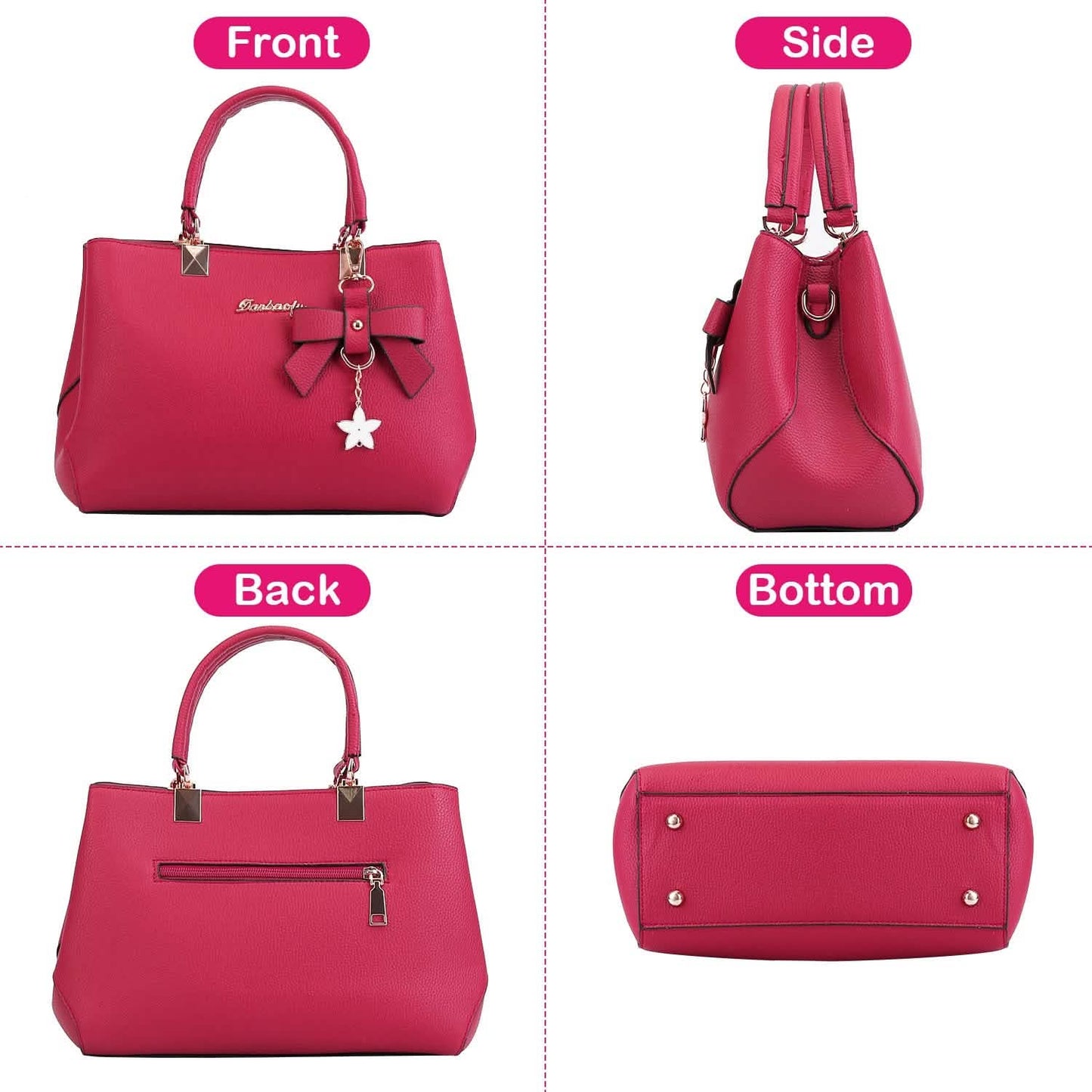 Damen Handtasche aus weichem Leder, Shopper, Umhängetasche, Crossbody-Tasche