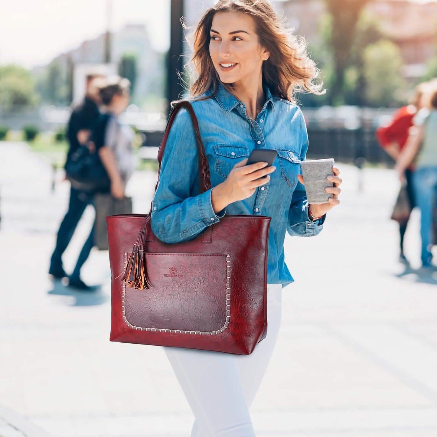Damen Handtasche aus weichem Leder