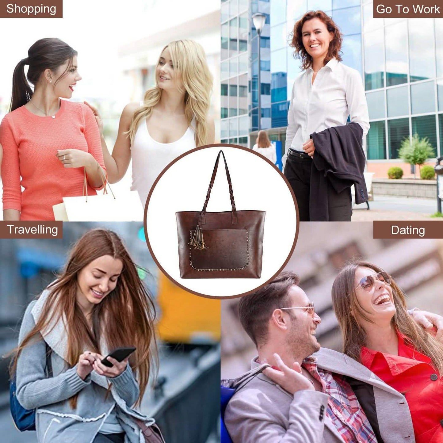 Damen Handtasche aus weichem Leder
