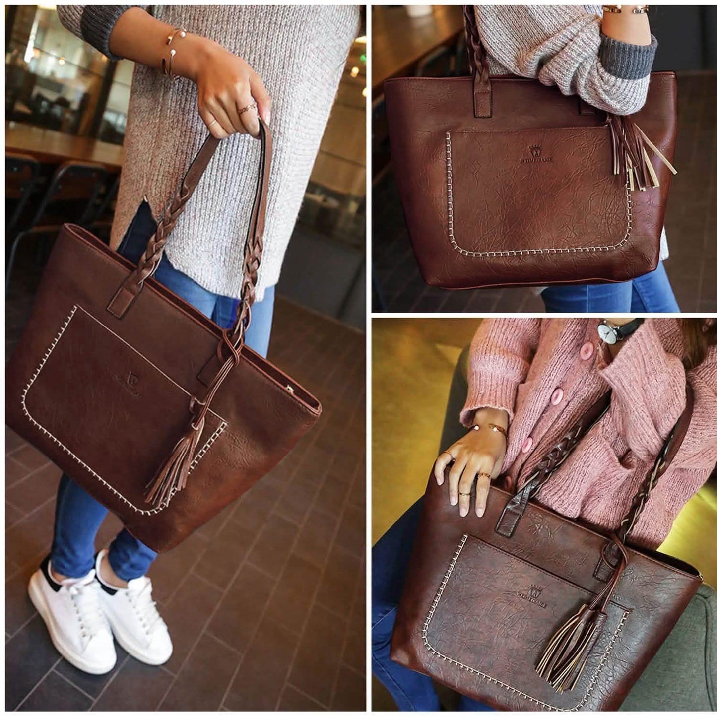 Damen Handtasche aus weichem Leder