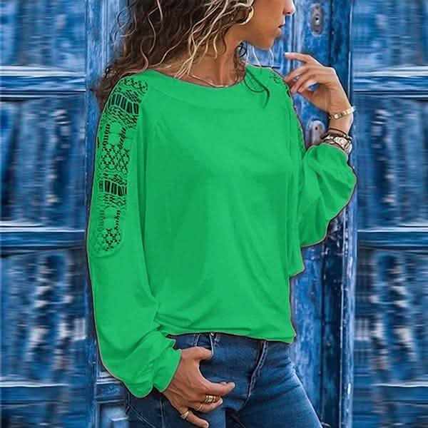 Einfarbige, gestrickte Oversize-Pullover für Damen