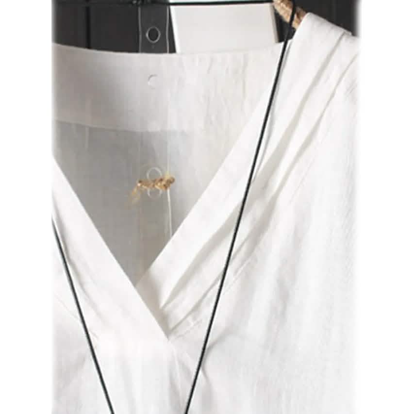 Damen einfarbiges V-Ausschnitt-Shirt mit halbem Arm