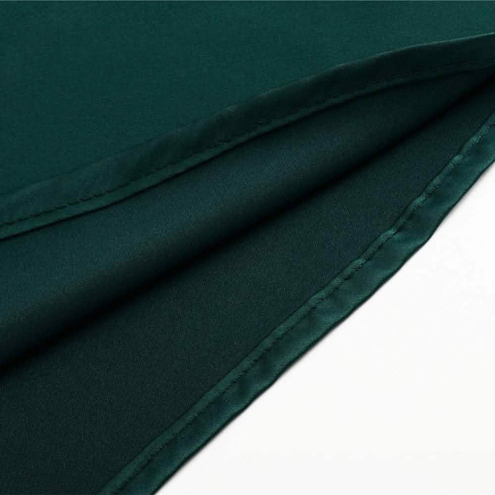 Damen-Spaghettiträger-V-Ausschnitt-Satin-Trägerkleid