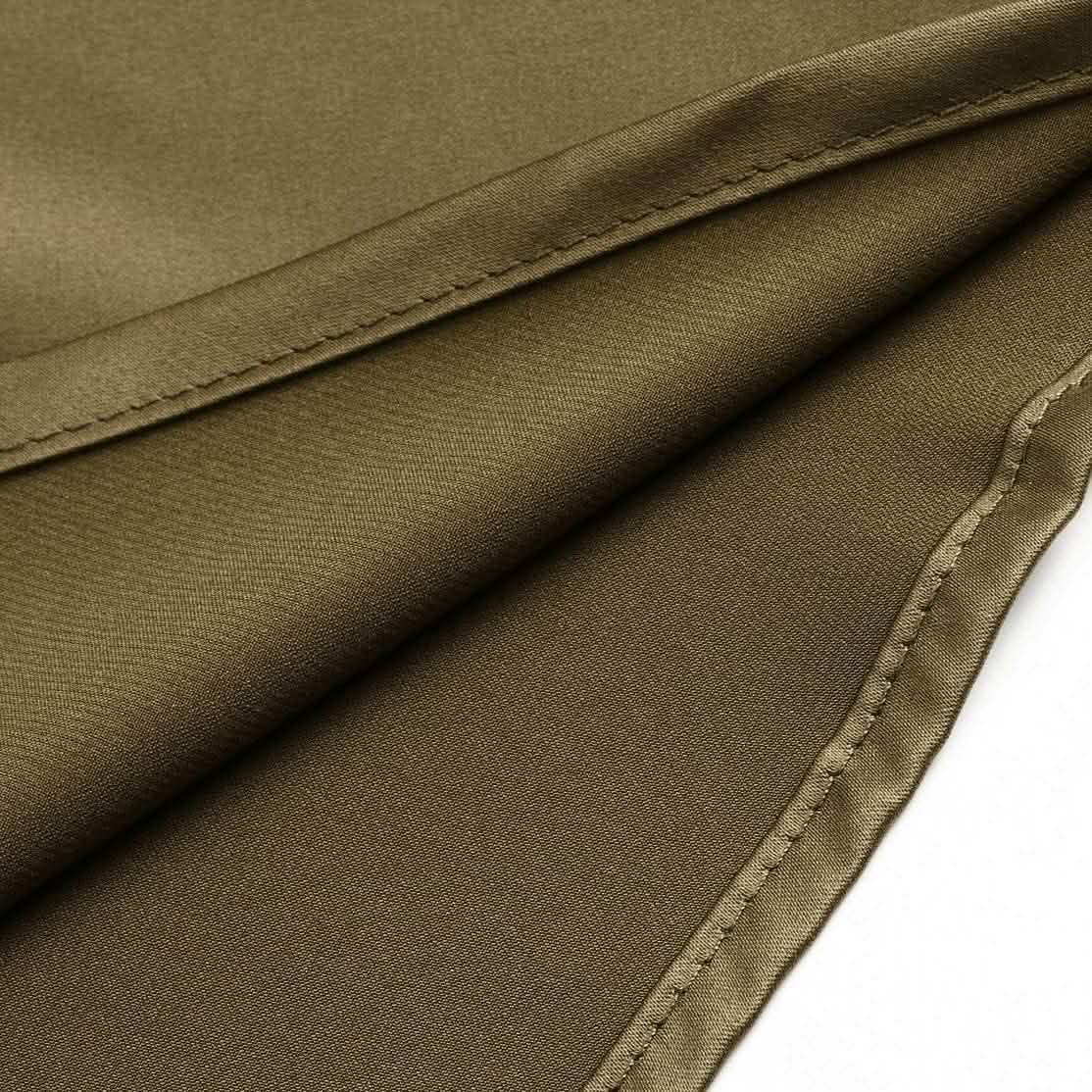 Damen-Spaghettiträger-V-Ausschnitt-Satin-Trägerkleid