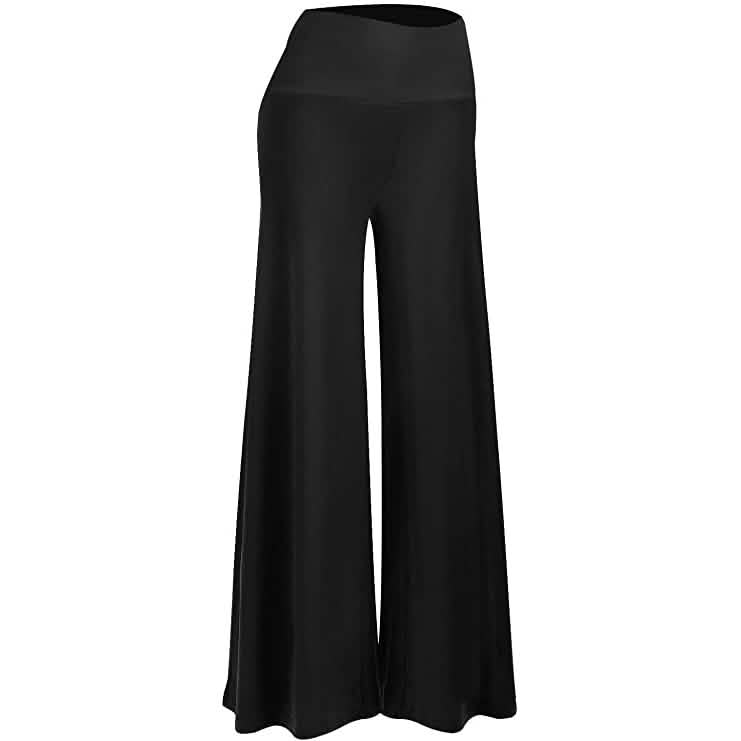 Damen Stretch-Loungehose mit weitem Bein