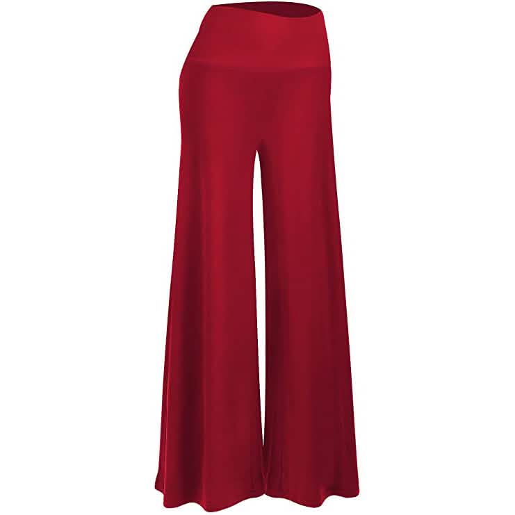 Damen Stretch-Loungehose mit weitem Bein