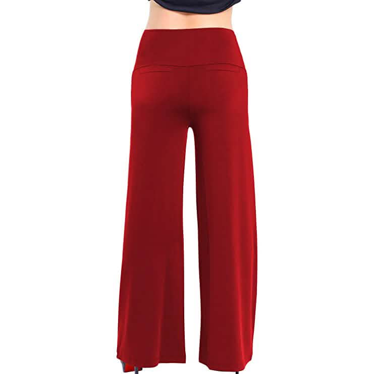 Damen Stretch-Loungehose mit weitem Bein