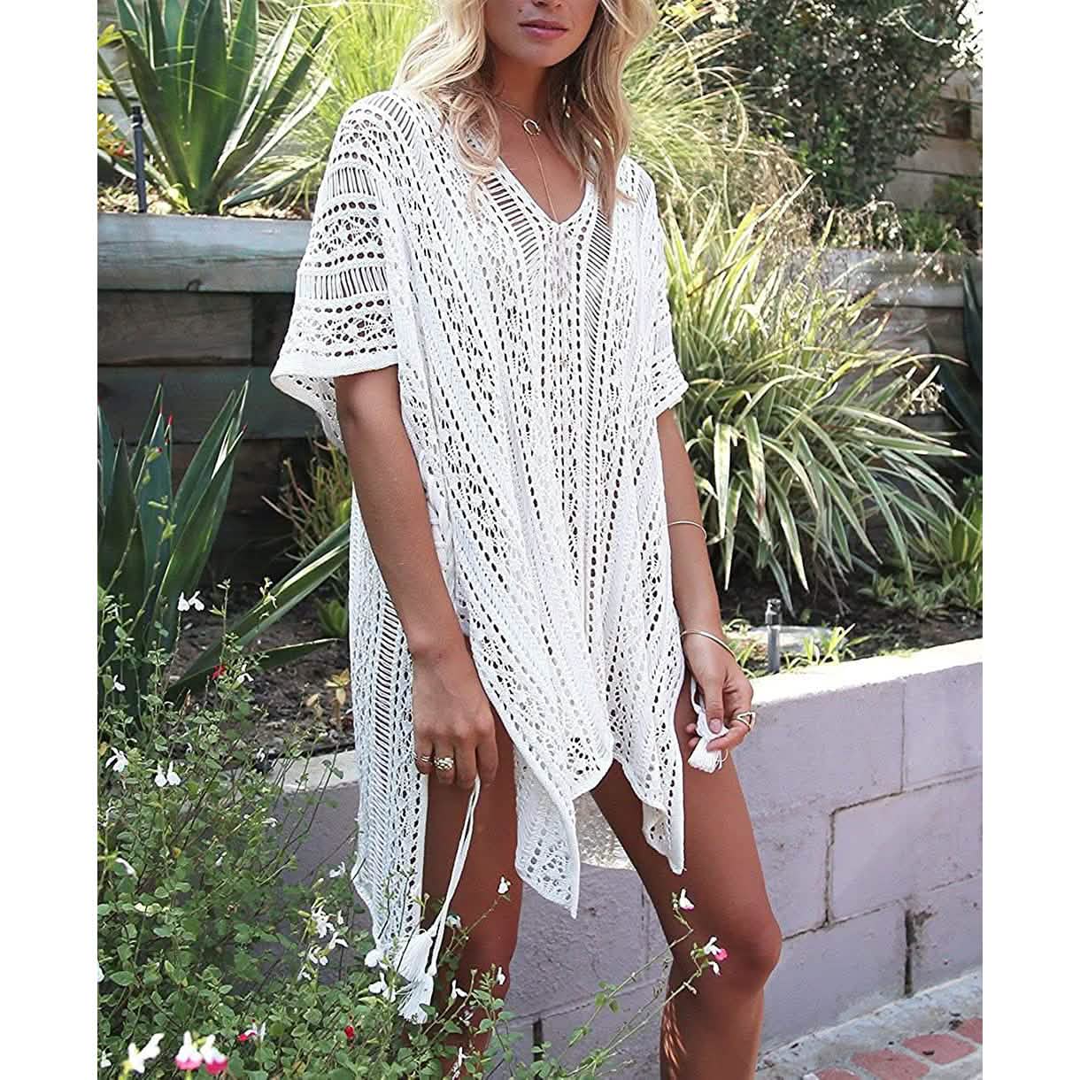 Damen Sommer Badeanzug Bikini Strand Badebekleidung Cover-up