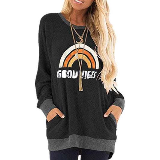 Damen-Sweatshirt, Tunika, Übergröße