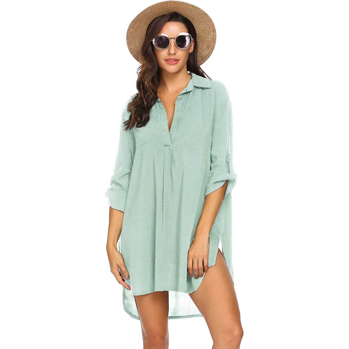 Damen Strandkleid als Badeanzug-Überwurf
