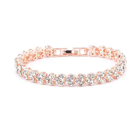 Damen Tennis Kristall Armband