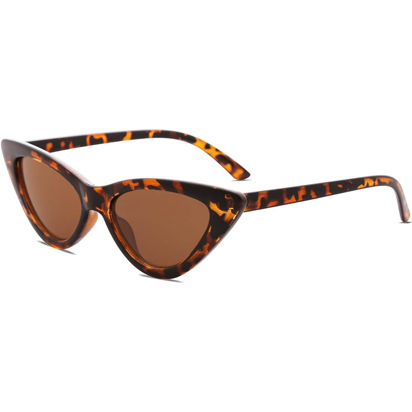Vintage schmale Cateye-Sonnenbrille für Damen