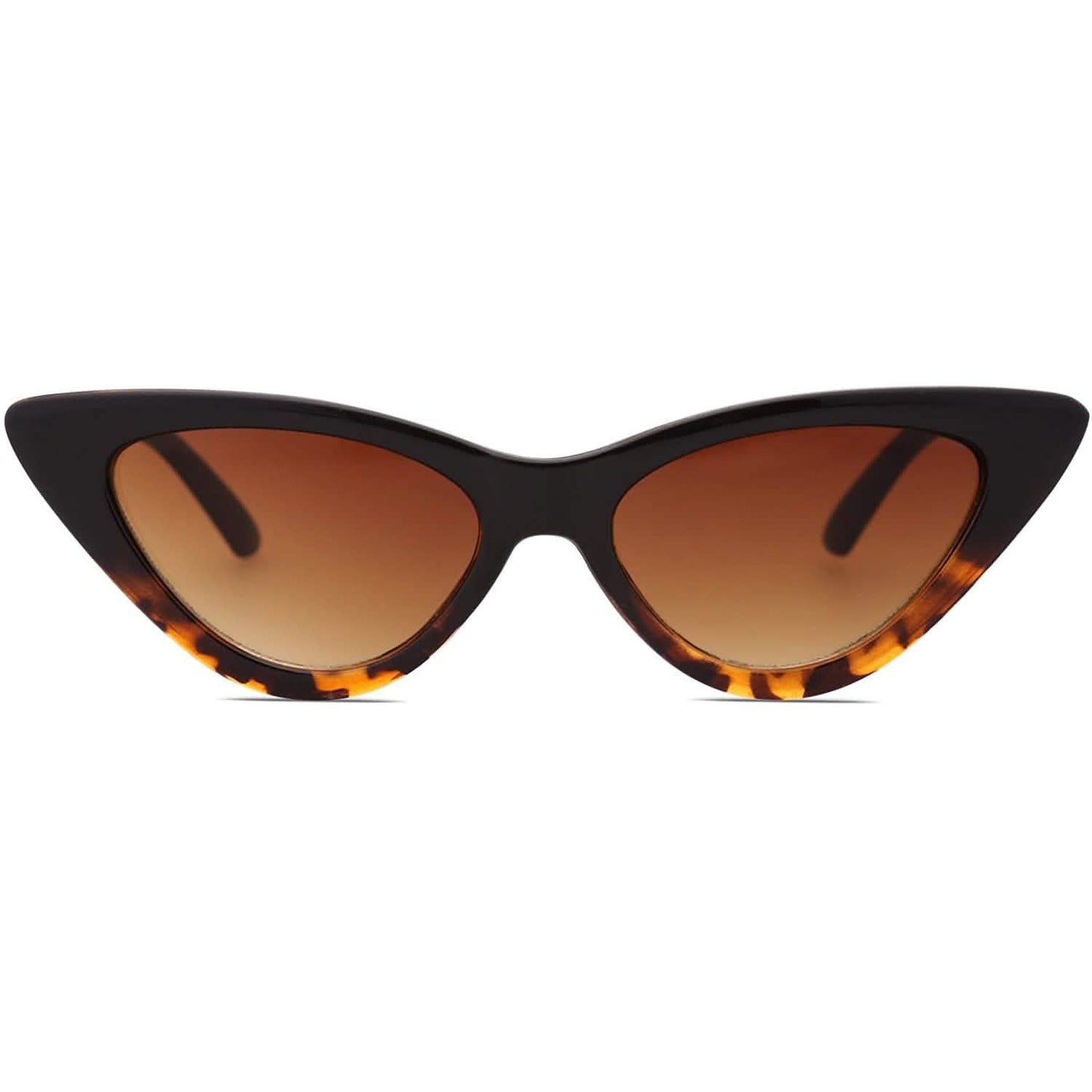 Vintage schmale Cateye-Sonnenbrille für Damen