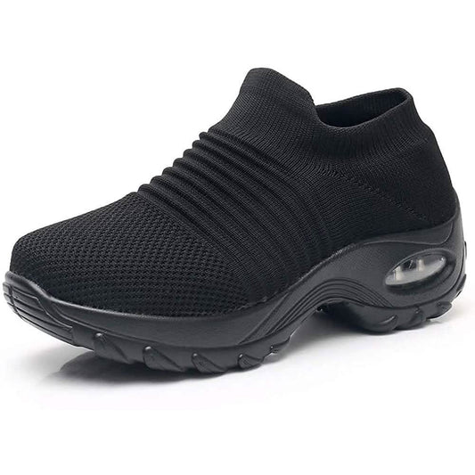 Damen Walking-Schuhe Socken-Sneaker