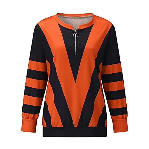Damen-Reißverschluss-Langarmshirt