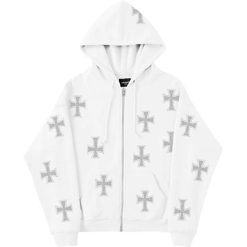 Sportlicher Kapuzenpullover mit Reißverschluss für Damen