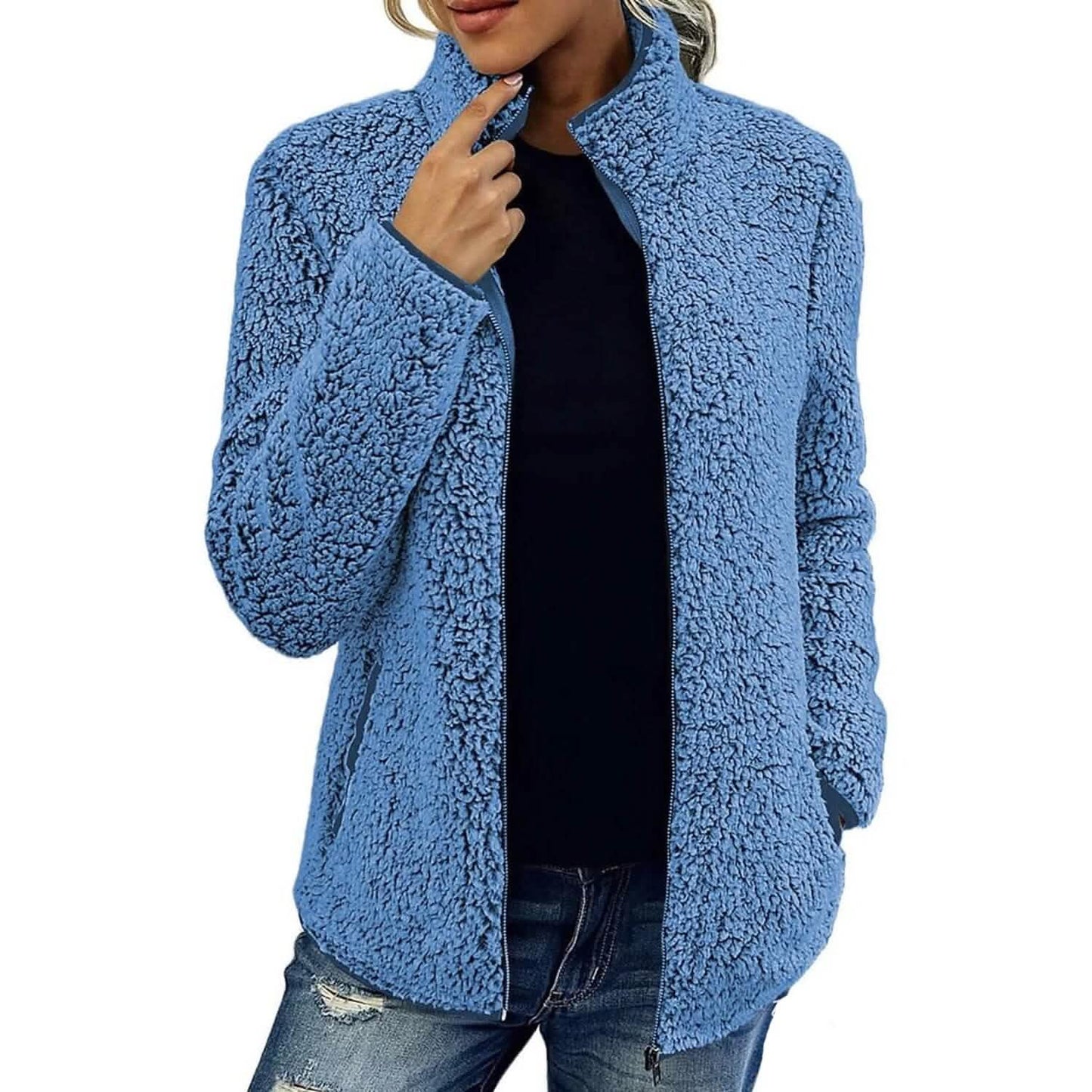 Damen-Reißverschlussjacke Langarm