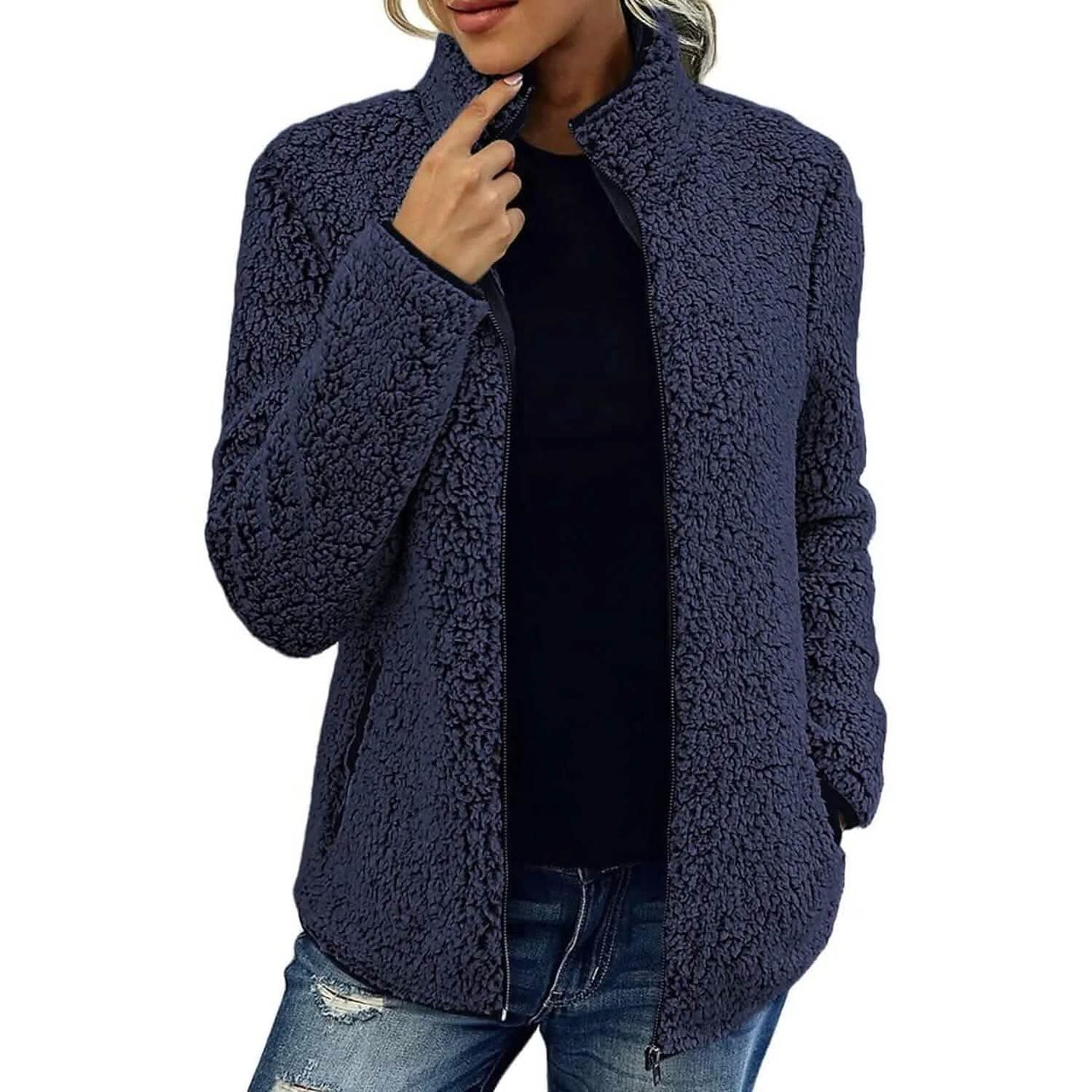 Damen-Reißverschlussjacke Langarm