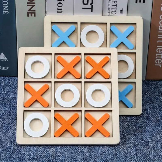 Holz Tic-Tac-Toe XOXO Brettspiel
