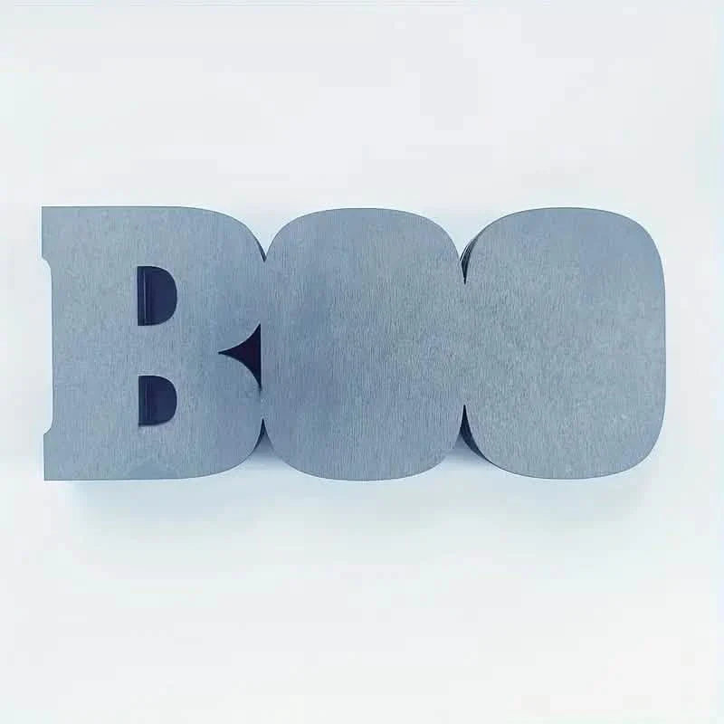 Hölzerne 3D-Halloween-Buchstaben-LED-Leuchte