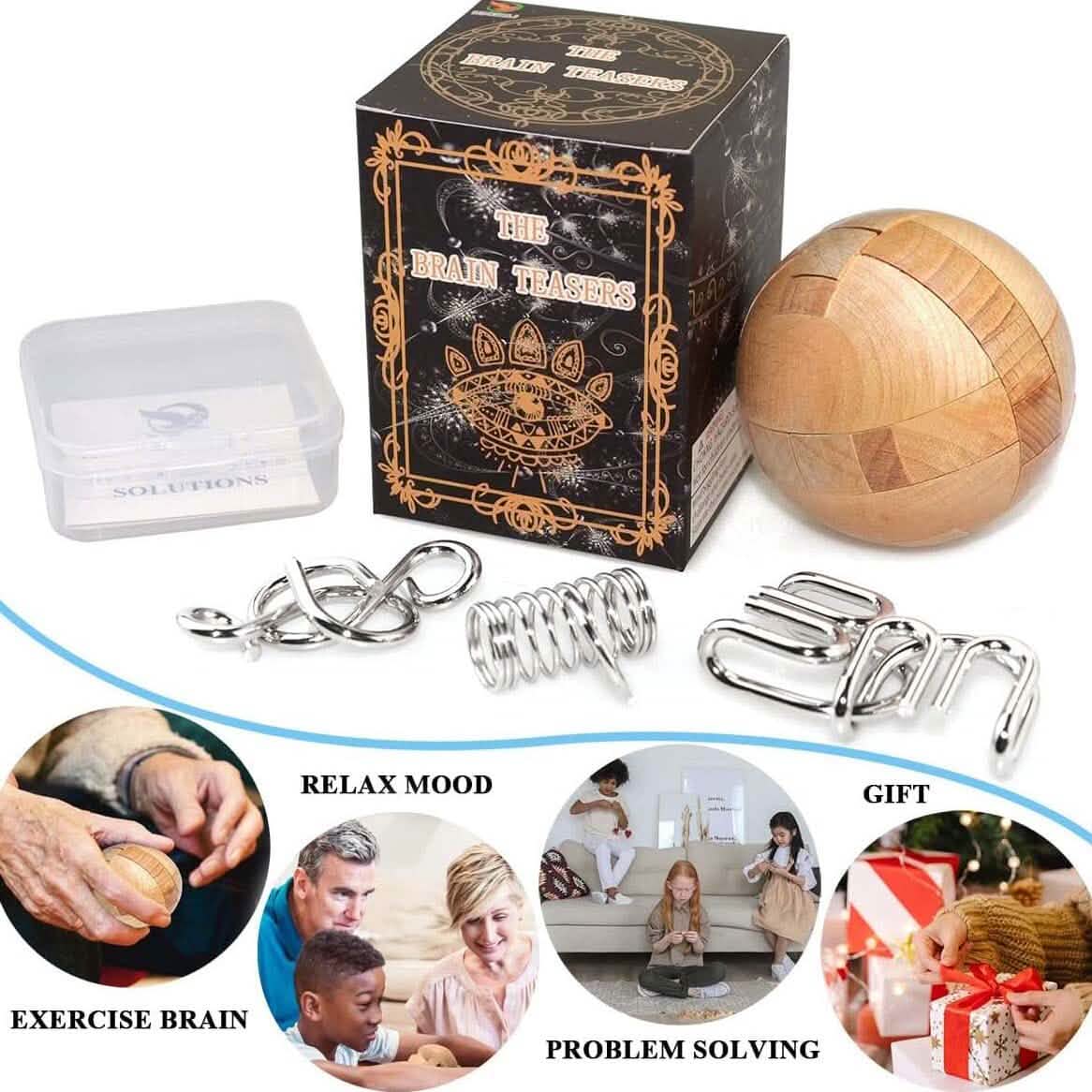 Holzpuzzle Magischer Ball Denkspiel Intelligenzspiel