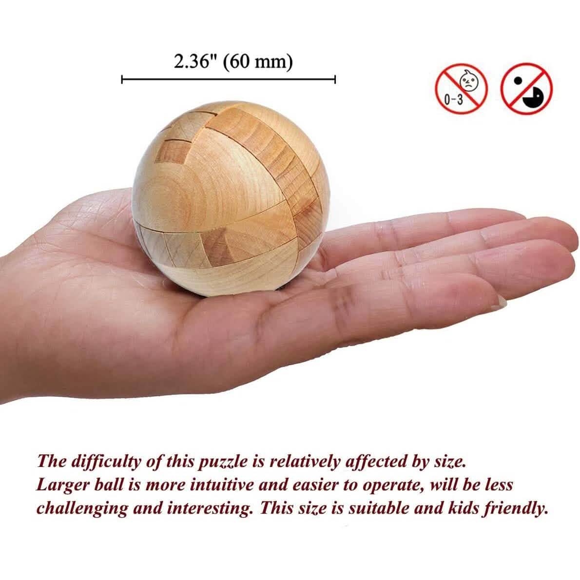 Holzpuzzle Magischer Ball Denkspiel Intelligenzspiel