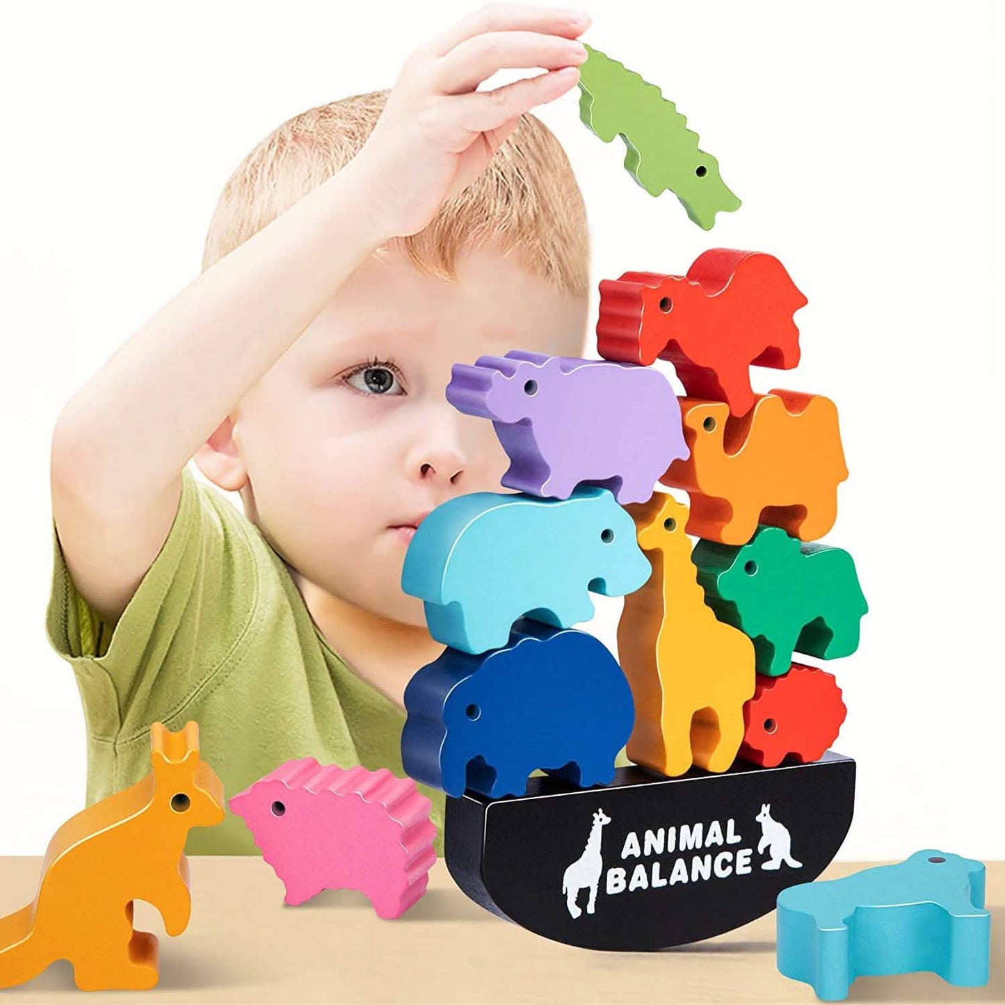 Holz-Stapelturm für Kinder