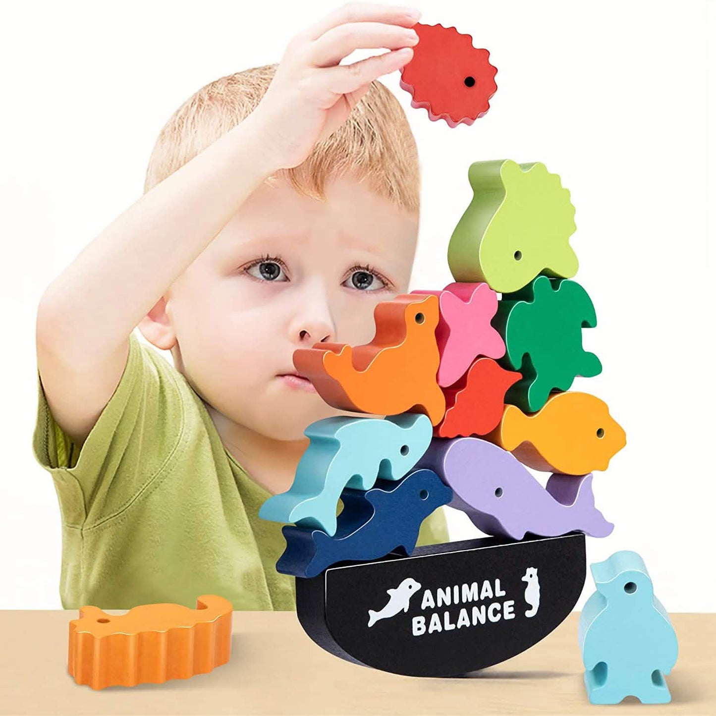 Holz-Stapelturm für Kinder