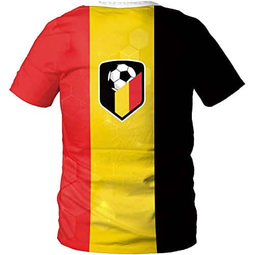 Fußballtrikots zur Weltmeisterschaft 2022 für Damen und Herren – Belgien