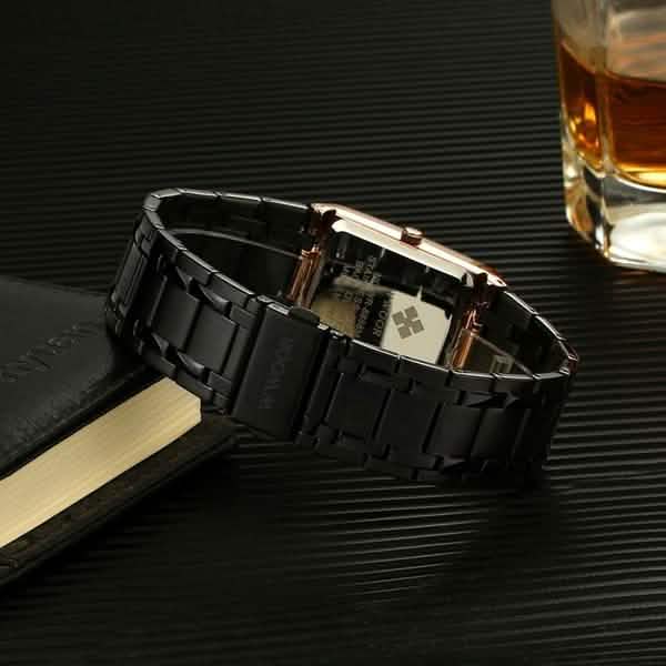 WWOOR Luxus Herren-Armbanduhr mit Datumsanzeige, quadratisch