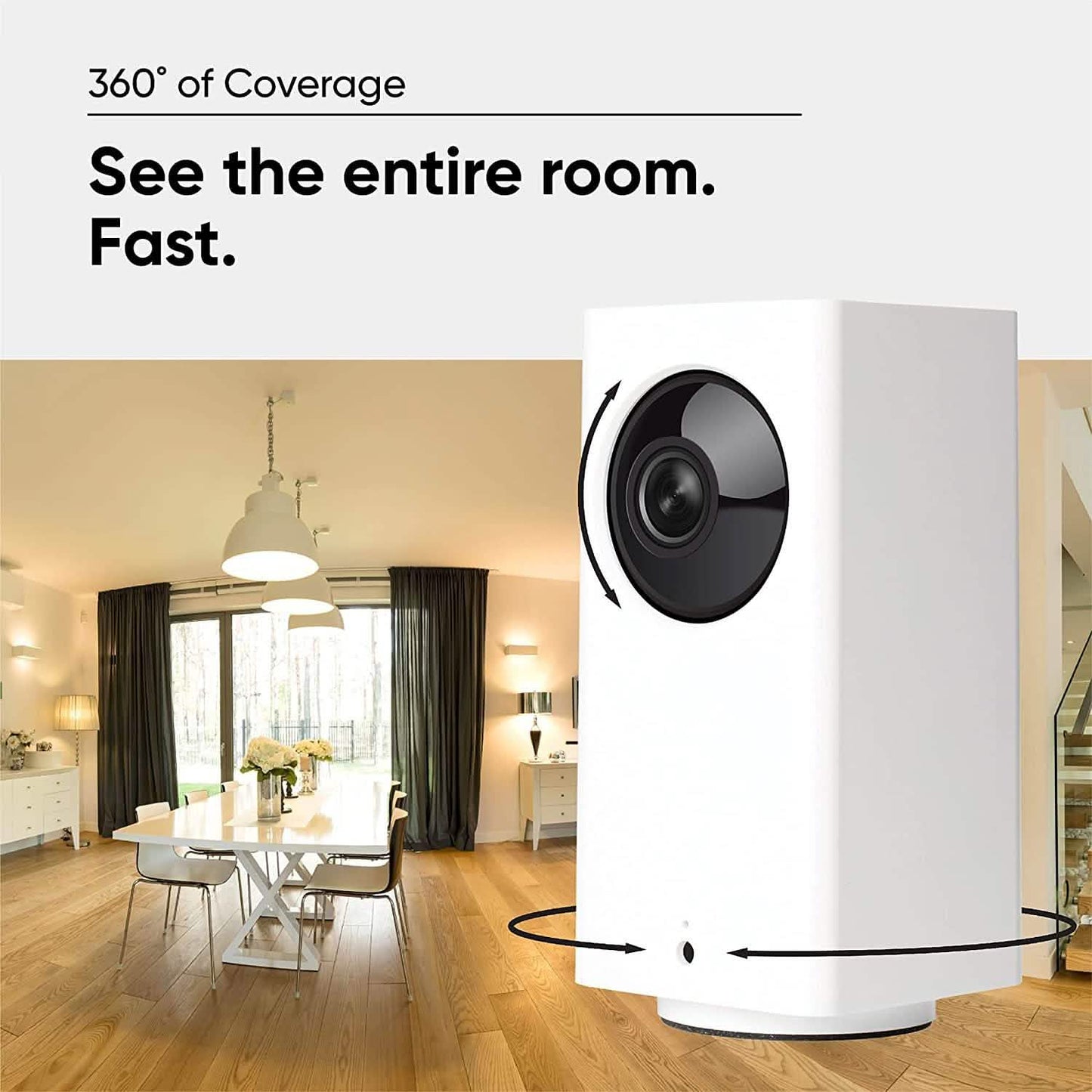 Wyze Cam Pan 1080p WLAN Indoor Smart Home Kamera - WYZECP1 (Generalüberholt)