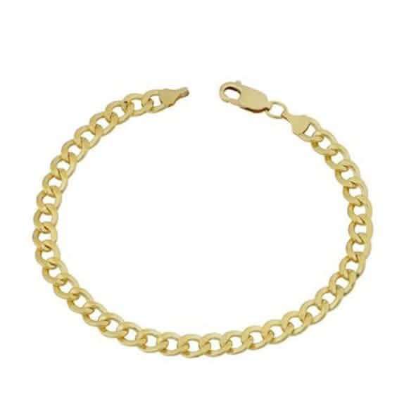 Gelbgold-Armband, Kubanisch, Anker, Figaro oder Seilkette, Gold Filled, hochglanzpoliert